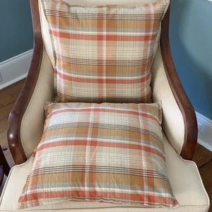 Pottery Barn Fall Plaid Pillows set of 2